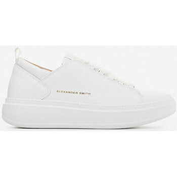 Scarpe Uomo Sneakers Alexander Smith Wembley in pelle total-white WYM 2263 Bianco