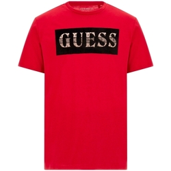 Abbigliamento Uomo T-shirt maniche corte Guess Authentic Rosso