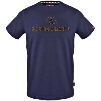 Abbigliamento Uomo T-shirt maniche corte Aquascutum maniche corte T0092385 - Uomo Blu