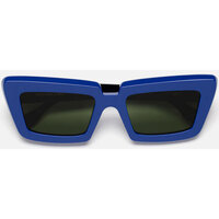 Orologi & Gioielli Occhiali da sole Retrosuperfuture Occhiali da Sole  Coccodrillo Triphase 4XZ Blu
