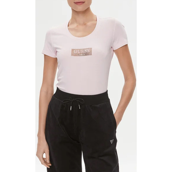 Abbigliamento Donna T-shirt maniche corte Guess W4RI33-J1314 Rosa