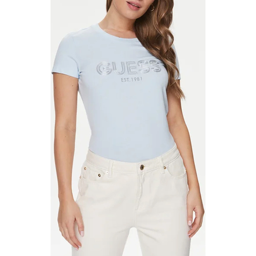 Abbigliamento Donna T-shirt maniche corte Guess W4RI29-J1314 Blu