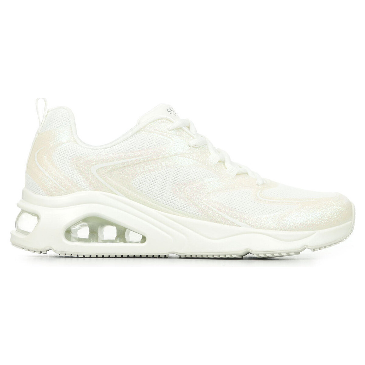 Scarpe Donna Sneakers Skechers Tres Air Uno Glit Airy Bianco