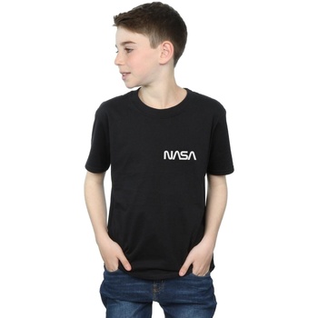 Abbigliamento Bambino T-shirt maniche corte Nasa Modern Logo Chest Nero
