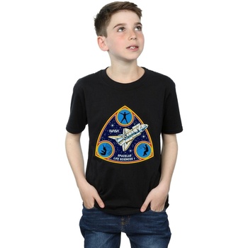 Abbigliamento Bambino T-shirt maniche corte Nasa Classic Spacelab Life Science Nero
