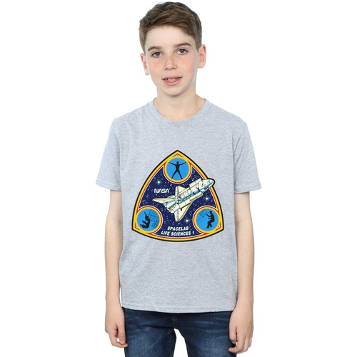 Abbigliamento Bambino T-shirt maniche corte Nasa Classic Spacelab Life Science Grigio
