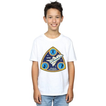 Abbigliamento Bambino T-shirt maniche corte Nasa Classic Spacelab Life Science Bianco
