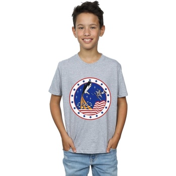 Abbigliamento Bambino T-shirt maniche corte Nasa Classic Rocket 76 Grigio
