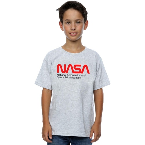 Abbigliamento Bambino T-shirt maniche corte Nasa Aeronautics And Space Grigio