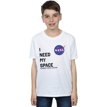 Abbigliamento Bambino T-shirt maniche corte Nasa I Need My Space Bianco
