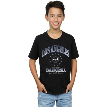 Abbigliamento Bambino T-shirt maniche corte Nasa California Science Centre Nero