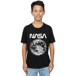 Abbigliamento Bambino T-shirt maniche corte Nasa Planet Earth Nero