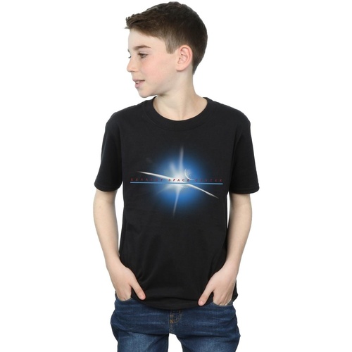 Abbigliamento Bambino T-shirt maniche corte Nasa Kennedy Space Centre Planet Nero