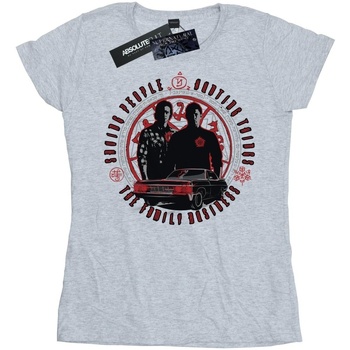 Abbigliamento Donna T-shirts a maniche lunghe Supernatural Family Business Grigio