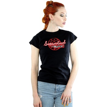 Abbigliamento Donna T-shirts a maniche lunghe Supernatural The Musical Nero