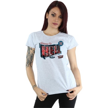 Abbigliamento Donna T-shirts a maniche lunghe Supernatural Welcome To Hell Grigio