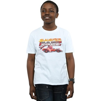 Abbigliamento Bambino T-shirt maniche corte Disney Wreck It Ralph Slaughter Race Bianco