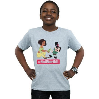 Abbigliamento Bambino T-shirt maniche corte Disney Wreck It Ralph Tiana And Vanellope Grigio