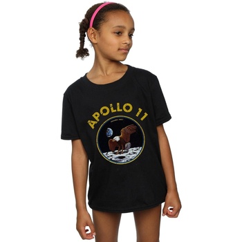 Abbigliamento Bambina T-shirts a maniche lunghe Nasa Classic Apollo 11 Nero