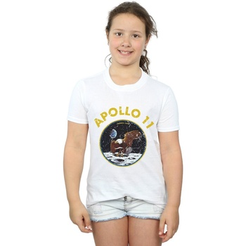 Abbigliamento Bambina T-shirts a maniche lunghe Nasa Classic Apollo 11 Bianco