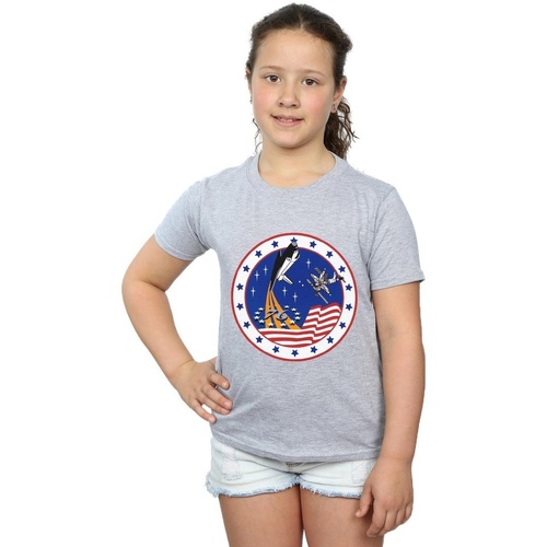 Abbigliamento Bambina T-shirts a maniche lunghe Nasa Classic Rocket 76 Grigio