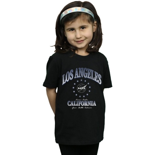 Abbigliamento Bambina T-shirts a maniche lunghe Nasa California Science Centre Nero