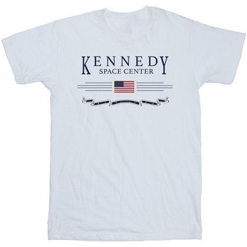 Abbigliamento Bambina T-shirts a maniche lunghe Nasa Kennedy Space Centre Explore Bianco