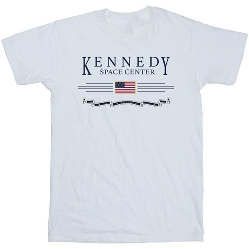 Abbigliamento Bambina T-shirts a maniche lunghe Nasa Kennedy Space Centre Explore Bianco