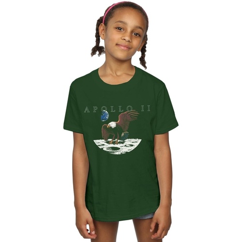 Abbigliamento Bambina T-shirts a maniche lunghe Nasa Apollo 11 Vintage Verde