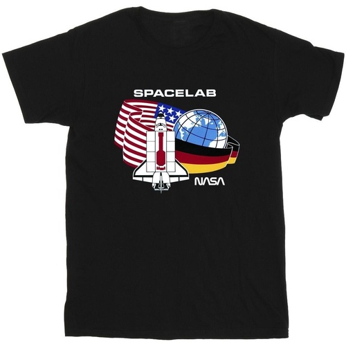 Abbigliamento Bambina T-shirts a maniche lunghe Nasa Space Lab Nero