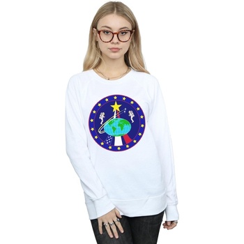 Abbigliamento Donna Felpe Nasa Classic Globe Astronauts Bianco