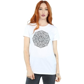 Abbigliamento Donna T-shirts a maniche lunghe Supernatural Symbol Circle Bianco