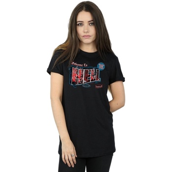 Abbigliamento Donna T-shirts a maniche lunghe Supernatural Welcome To Hell Nero