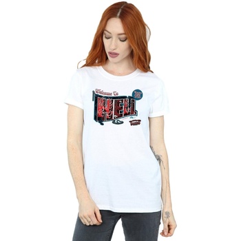 Abbigliamento Donna T-shirts a maniche lunghe Supernatural Welcome To Hell Bianco