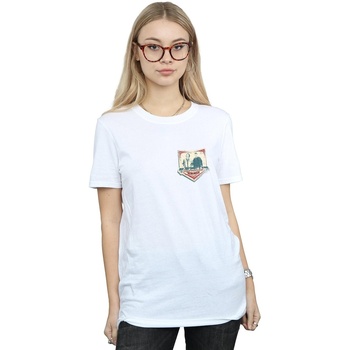 Abbigliamento Donna T-shirts a maniche lunghe Supernatural Winchester Breast Print Bianco