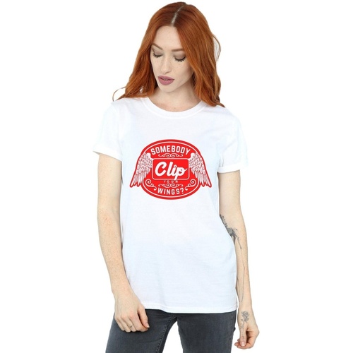Abbigliamento Donna T-shirts a maniche lunghe Supernatural Clip Your Wings Bianco