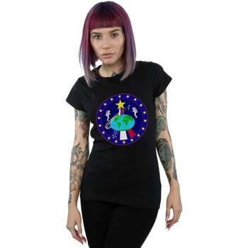 Abbigliamento Donna T-shirts a maniche lunghe Nasa Classic Globe Astronauts Nero