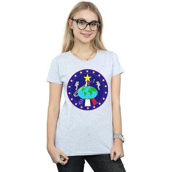 Abbigliamento Donna T-shirts a maniche lunghe Nasa Classic Globe Astronauts Grigio