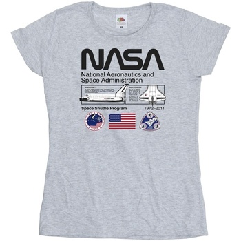 Abbigliamento Donna T-shirts a maniche lunghe Nasa Space Admin Grigio