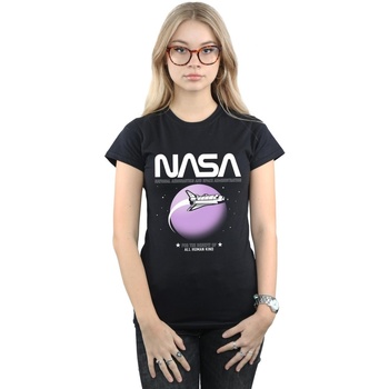 Abbigliamento Donna T-shirts a maniche lunghe Nasa Shuttle Orbit Nero