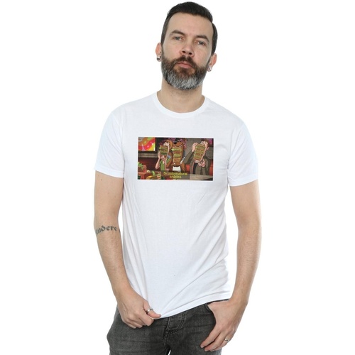 Abbigliamento Uomo T-shirts a maniche lunghe Scoobynatural Supernatural Snacks Bianco