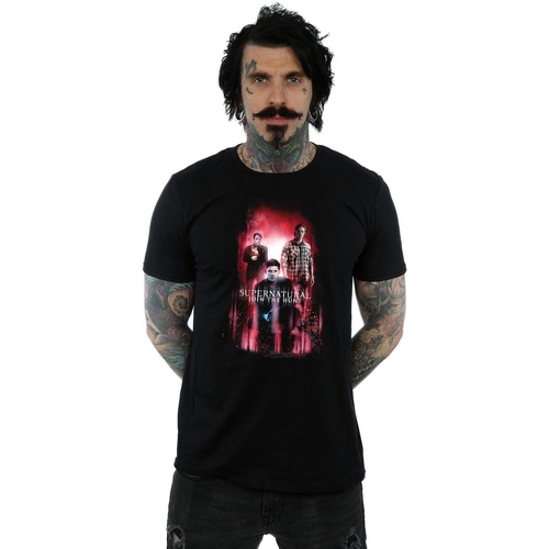 Abbigliamento Uomo T-shirts a maniche lunghe Supernatural Group Crowley Nero
