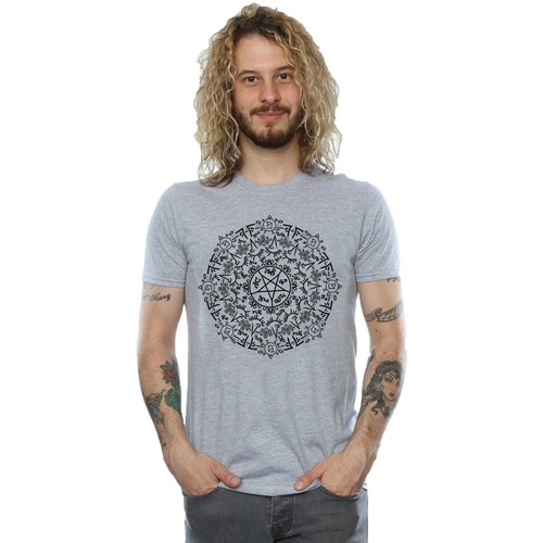 Abbigliamento Uomo T-shirts a maniche lunghe Supernatural Symbol Circle Grigio