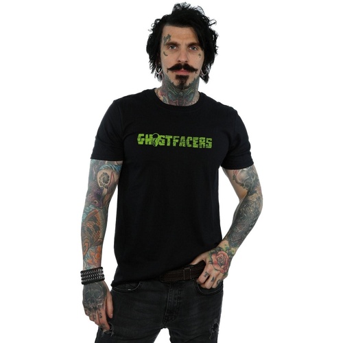 Abbigliamento Uomo T-shirts a maniche lunghe Supernatural Ghostfacers Logo Nero