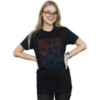 Abbigliamento Donna T-shirts a maniche lunghe Star Wars The Rise Of Skywalker Knights Of Ren Colours Nero