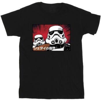 Abbigliamento Uomo T-shirts a maniche lunghe Disney Stormtrooper Japanese Nero