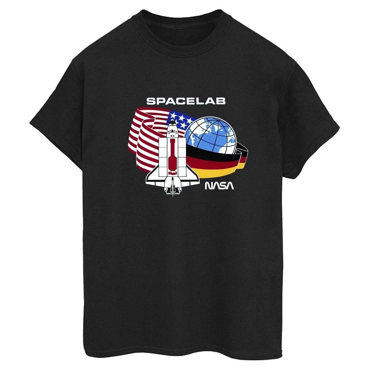 Abbigliamento Donna T-shirts a maniche lunghe Nasa Space Lab Nero