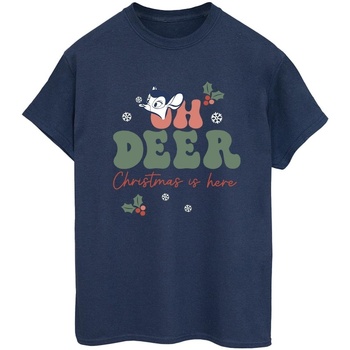 Abbigliamento Donna T-shirts a maniche lunghe Disney Bambi Oh Deer Blu