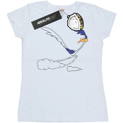 Abbigliamento Donna T-shirts a maniche lunghe Dessins Animés Road Runner Running Bianco