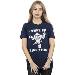 Abbigliamento Donna T-shirts a maniche lunghe Dessins Animés Taz I Woke Up Like This Blu